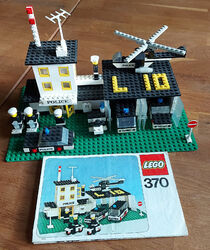 Lego Classic 370 Police Hauptquartier Polizei + orginal Bauanleitung