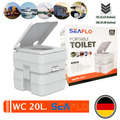 Mobil Campingtoilette Tragbares WC Außentoilette Reisetoilette Wasserpumpe 20L.