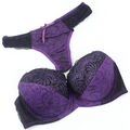 FRAUEN SPITZE PUSH UP BH SET HÖSCHEN SLIP DAMEN UNTERWÄSCHE GEPOLSTERTE BH 75-90