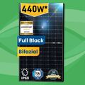 2x Solarmodul 440W Bifazial Glas-Glas Photovoltaik Solarpanel