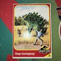 Kenner Jurassic Park Sammelkarte Stegosaurus JP7 Karte Nr. 3 Stego Dino World JP