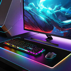 80X30CM RGB Bunte LED Beleuchtung Gaming Matte Spiele XXL Mouse Pad