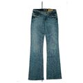 BLUE FIRE USA Wmn Schlag Bootcut Flare Jeans Hose stretch W27 L33 used blau NEU