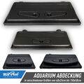 Aquariumabdeckung mit Leuchtmittel Schwarz Neuware 80x35, 100x40, 120x40, 150x50