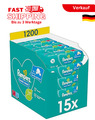 Pampers Fresh Clean Baby Feuchttücher - 15x80er Pack (1200 Stück)