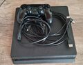 Sony PlayStation 4 Slim 500GB Spielkonsole Schwarz Mit Kabeln und Controller