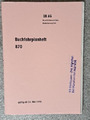 Buchfahrplan 870 DB AG Geschäftsbereich Netz Niederlassung Süd 1998