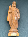 Vintage handgeschnitzt in Bethlehem Olivenholz Jesus Statue 20+ cm, 8 Zoll+