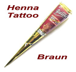 Henna Paste Tube Rot Braun 25g Golecha Indien *Henne Tattoo Kina Stift Mehndi*