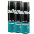 Gillette Rasiergel 3 x 200 ml für empfindliche Haut Shave Gel Set