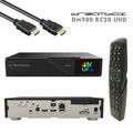 Dreambox DM900 RC20 4K E2 Linux PVR 1x DVB-S2 FBC Twin Receiver Schwarz 2TB HDD
