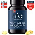 NFO OMEGA 3 SHARK LIVER OIL [120 Kapseln] Haileberöl: Alkoxyglyceriden + Squalen