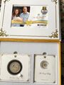 Set The Royal Baby v. William & Kate 2013 Ersttagsbrief Münzen 3 uz Silber +Gold