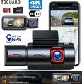 TOGUARD WLAN GPS 4K Dual Lens Dash Cam 1080P AutoKamera Videorecorder Nachtsicht