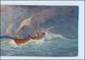 Y241/ Piratenschiff an der Küste Spaniens Künstler A. Kircher  AK 1907