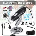 1600X 2MP USB Digitale 8-LEDs Mikroskop Lupe Fach Endoskop HD Microscope Kamera