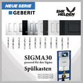 Geberit Abdeckplatte Sigma30  für 2-Mengen-Spülung Betätigungsplatte