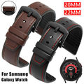 22mm Echtes Leder Armband Für Samsung Galaxy Watch Gear S3 Classic Frontier 46mm