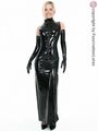 Latex Kleid - DER WAHNSINN - SCHWARZ - im MEGALÄNGE bis XXL