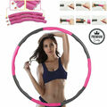 Hula Hoop Reifen Fitness Bauchtrainer zum Abnehmen Massagewellen Ring 98cm