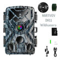 Wildkamera 32MP HD, 940nm No Glow Infrarot LEDs Bewegungsmelder IP66 wasserdicht