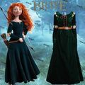 2024 Disney Brave Merida Prinzessin  Erwachsene Kleid Film Kleid Cosplay Party