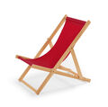 Holz Sonnenliege Strandliege "Liegestuhl " aus Holz Gartenliege N/8 ROT