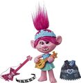 Trolls Pop to Rock Poppy Puppe 27cm singt 2 Lieder auf Deutsch 2 Outfits Hasbro