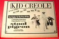 Kid Creole & The Coconuts Hocker Taube Vintage ORIG'82 Presse/Magazin WERBUNG 11,5 Zoll x 8,5