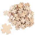 Belle Vous Holz Puzzle Blanko (100er Pack) Puzzle Zum Selber Gestalten 4,5 x 3,8