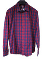 Tom Tailor Herrenhemd Hemd rot blau kariert Langarm Gr.  XL regular fit HH3-404