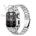Edelstahl Armband mit Metall-Schutzhülle Für Apple Watch Series 9 8 7 6 5 4 SE