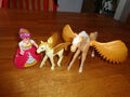 Playmobil Pegasus mit Pegasus-Fohlen und Printessin