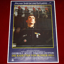 Filmposter A1 DIE KADETTEN VON BUNKER HILL (1981) George C. Scott Timothy Hutton