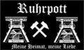 Fahne Flagge Ruhrpott schwarz Ruhrgebiet 150x250 cm Hissfahne Pott Meine Liebe