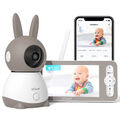 ieGeek 2K Babyphone mit Kamera PTZ Babyfon Video Monitor Temperatur PIR Bewegung