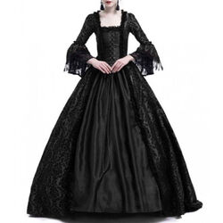 Damenkleid Partykleid Rokoko Barock Mittelalte Renaissance Kleid 3/4 Arm Cosplay
