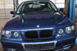 Motorhaube ( Compact ) BMW 316ti compact E46 Farbe Topasblau-metallic (364/5)