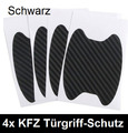 4x Auto Türgriff Lackschutz Folie Carbon Optik Aufkleber Türschutz schwarz Neu