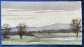 Antike Miniatur-Landschaftsmalerei - George Chance um 1880