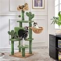 Kaktus Kratzbaum 135cm hoch Modern Stabil Katzenbaum Katzenkratzbaum WIE NEU