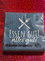 ESSEN GUT ! ALLES GUT! --33 x 33 cm-- SERVIETTEN--20 Stück--neu! OVP!