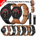 Silikon Leder Armband Für Samsung Watch 4/5 Pro/6 40-44mm 42-47mm/3 45mm/Gear S3