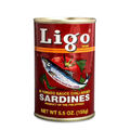 Ligo Sardinen in Tomatensauce mit Chili 155g Sardines Tomato Sauce Konserve rot