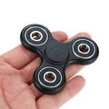 2 Stück schwarzer Fidget Finger Spinner Anti Stress Hand Nano Toy Gadget