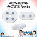 GAME BOY Classic DMG-01 D-Pad, Start, Select, A, B Tasten Gummis in Transparent