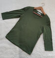 HessNatur - Shirt 3/4 Ärmel - aus reiner Bio-Baumwolle - Blattgrün - Gr. 38