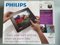 Philips Digital Photo Frame 8" SPH8008 SPH gebraucht mit Akku,ohne Speicherkarte