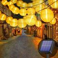 LED Lichterkette Lampion Solar Beleuchtung Garten Außen Innen Hochzeit Deko Lamp