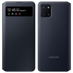 Original Samsung S View Wallet Cover für Samsung Galaxy Note 10 Lite - Schwarz